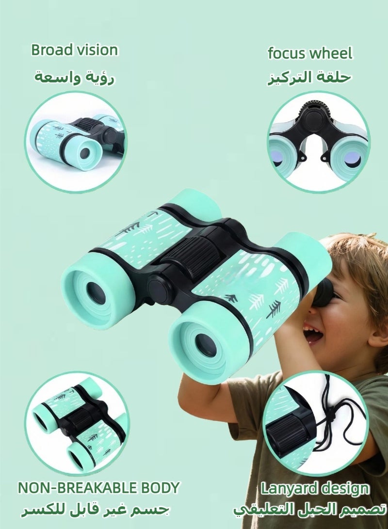 تلسكوب ثنائي العين للأطفال - تلسكوب تعليمي للأطفال - 4 مناظير مصممة خصيصًا للأطفال - Image 5